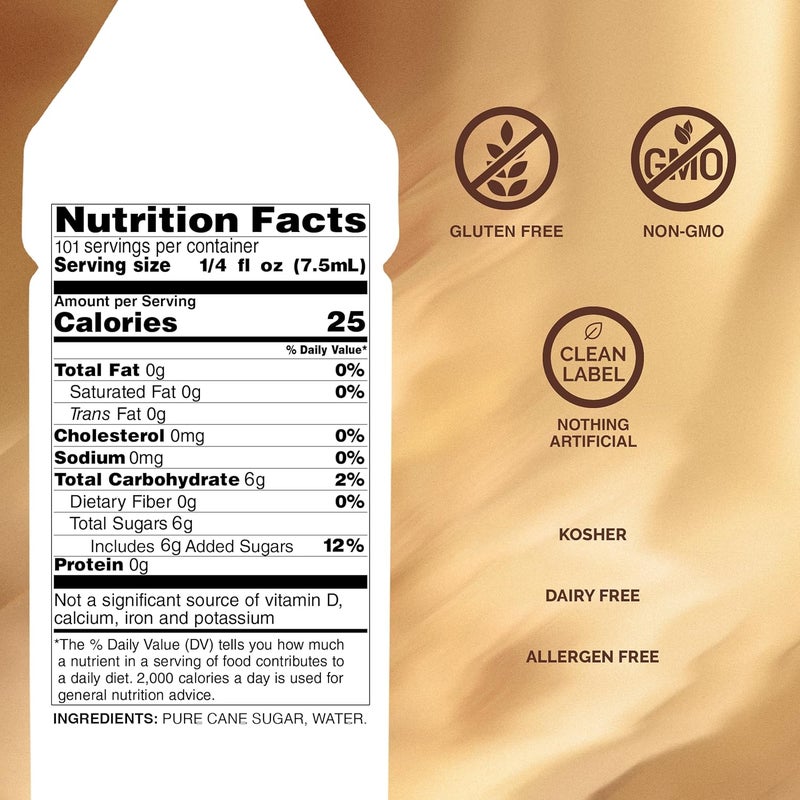 Monin Pure Cane Syrup, 750 ml - Image 2